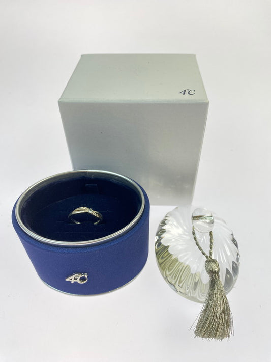 【中古品】【レディース】 4℃ エターナル シルバー リング 指輪 レディース ジュエリー 193-260202-em-48-min サイズ：10号 カラー：シルバー 10号 万代Net店