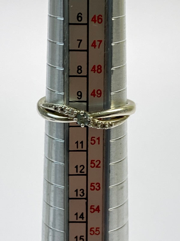 【中古品】【レディース】 4℃ エターナル シルバー リング 指輪 レディース ジュエリー 193-260202-em-48-min サイズ：10号 カラー：シルバー 10号 万代Net店