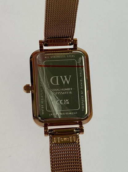 【中古品】【メンズ】 Daniel Wellington ダニエルウェリントン QUADRO PRESSED MELROSE GREEN ROSE GOLD クアドロ プレスド メルローズ グリーン ローズゴールド 腕時計 ウォッチ メンズ スクエア型 198-260202-em-50-min カラー：ゴールド/グリーン 万代Net店