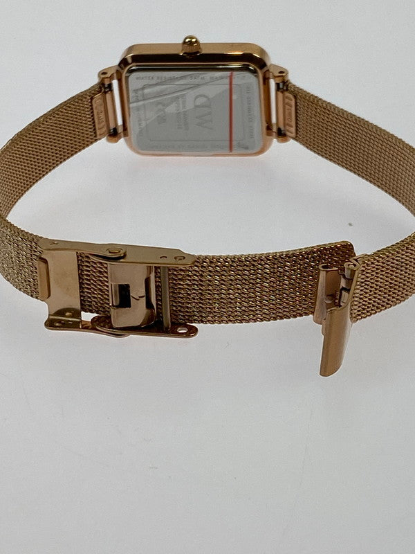 【中古品】【メンズ】 Daniel Wellington ダニエルウェリントン QUADRO PRESSED MELROSE GREEN ROSE GOLD クアドロ プレスド メルローズ グリーン ローズゴールド 腕時計 ウォッチ メンズ スクエア型 198-260202-em-50-min カラー：ゴールド/グリーン 万代Net店