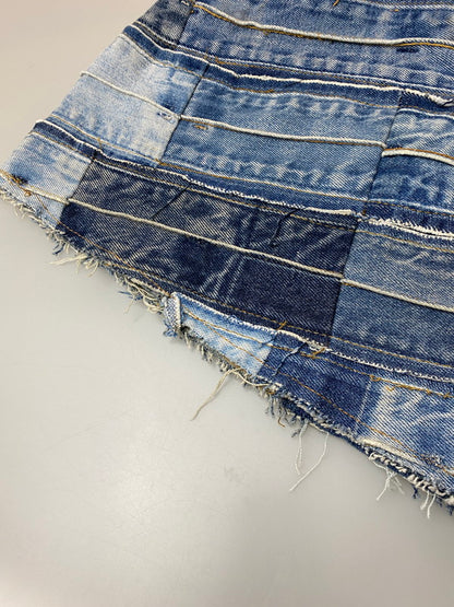 【中古品】【レディース】 USED ユーズド REMAKE DENIM SKIRT リメイク デニム スカート レディース ロングスカート 171-260220-em-44-min カラー：インディゴ 万代Net店