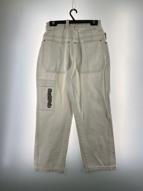 【中古品】【メンズ】 SOUTHPOLE サウスポール WHITE BAGGY DENIM PANT ホワイト バギー デニム パンツ メンズ ボトムス ジーパン ジーンズ 157-260220-em-31-min サイズ：32 カラー：ホワイト 万代Net店