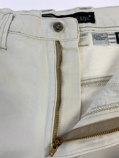 【中古品】【メンズ】 SOUTHPOLE サウスポール WHITE BAGGY DENIM PANT ホワイト バギー デニム パンツ メンズ ボトムス ジーパン ジーンズ 157-260220-em-31-min サイズ：32 カラー：ホワイト 万代Net店