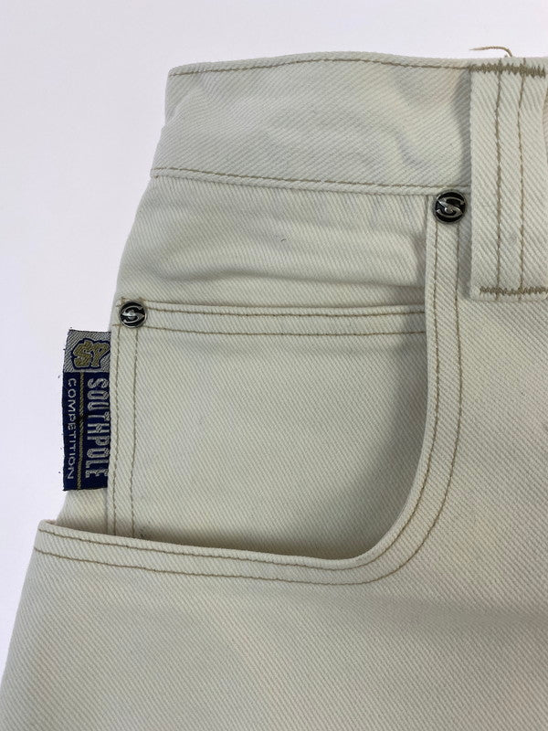 【中古品】【メンズ】 SOUTHPOLE サウスポール WHITE BAGGY DENIM PANT ホワイト バギー デニム パンツ メンズ ボトムス ジーパン ジーンズ 157-260220-em-31-min サイズ：32 カラー：ホワイト 万代Net店