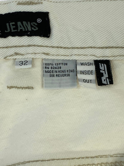 【中古品】【メンズ】 SOUTHPOLE サウスポール WHITE BAGGY DENIM PANT ホワイト バギー デニム パンツ メンズ ボトムス ジーパン ジーンズ 157-260220-em-31-min サイズ：32 カラー：ホワイト 万代Net店