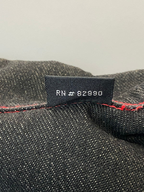 【中古品】【メンズ】 KARL KANI カールカナイ RED STITCH DENIM JACKET レッドステッチデニムジャケット 146-260207-zi-19-min サイズ：XXL カラー：ブラック 万代Net店