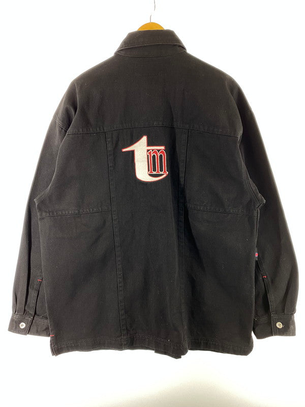 【中古品】【メンズ】 HOODSWEAR フッドスウェアー HOOD BLACK DENIM COVERALL フード ブラック デニム カバーオール ジャケット 146-260215-SH-11-min サイズ：L カラー：ブラック 万代Net店