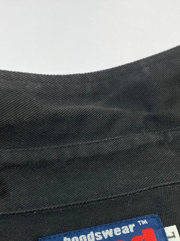 【中古品】【メンズ】 HOODSWEAR フッドスウェアー HOOD BLACK DENIM COVERALL フード ブラック デニム カバーオール ジャケット 146-260215-SH-11-min サイズ：L カラー：ブラック 万代Net店