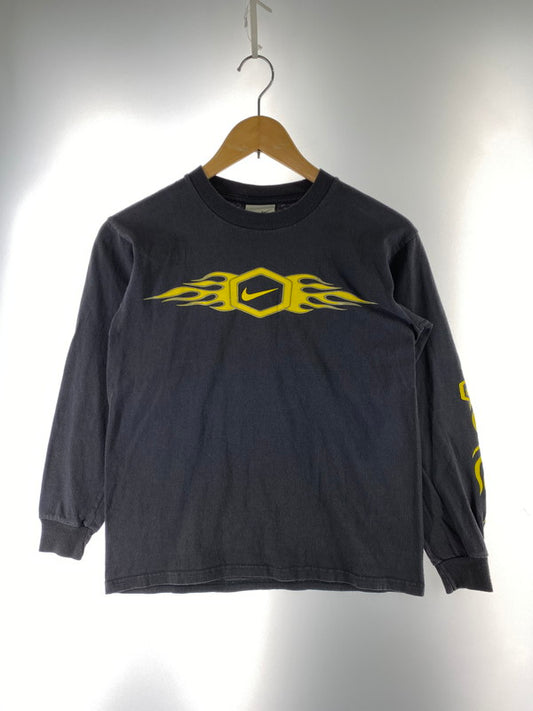 【中古品】【メンズ】 NIKE ナイキ 00’s FLAME LOGO LS TEE 00年代 フレイム ロゴ ロングスリーブティーシャツ 146-260215-SH-09-min サイズ：M カラー：ブラック 万代Net店