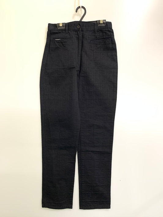 【中古品】【レディース】 FENDI フェンディ ZUCCA PATTERN PANT ズッカ ペカン パンツ レディース ボトムス 171-260202-em-29-min サイズ：28 カラー：ブラック 万代Net店