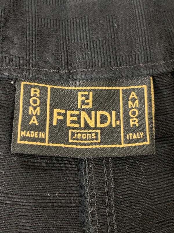 【中古品】【レディース】 FENDI フェンディ ZUCCA PATTERN PANT ズッカ ペカン パンツ レディース ボトムス 171-260202-em-29-min サイズ：28 カラー：ブラック 万代Net店