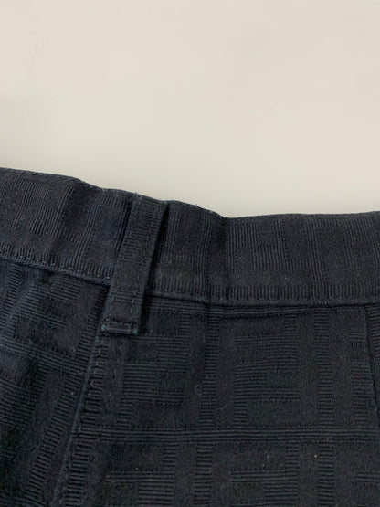 【中古品】【レディース】 FENDI フェンディ ZUCCA PATTERN PANT ズッカ ペカン パンツ レディース ボトムス 171-260202-em-29-min サイズ：28 カラー：ブラック 万代Net店