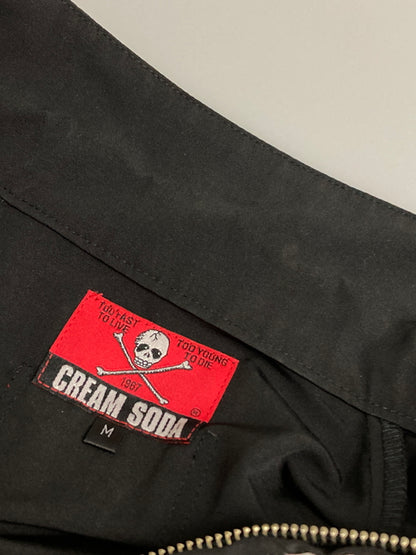 【中古品】【メンズ】 CREAM SODA クリームソーダ CREAM SODA クリームソーダ SWING TOP BLOUSON スウィングトップブルゾン ライトアウター ジャケット 142-260201-kk-13-min サイズ：M カラー：ブラック 万代Net店