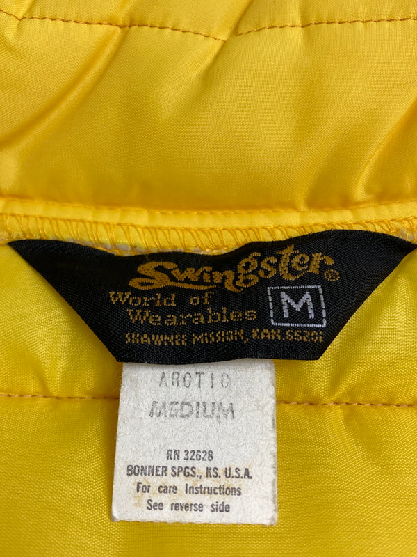 【中古品】【メンズ】 SWINGSTAR スウィングスター 70's RACING JACKET VINTAGE 70年代 レーシングジャケット 中綿 ヴィンテージ 146-260201-kk-08-min サイズ：M カラー：イエロー 万代Net店