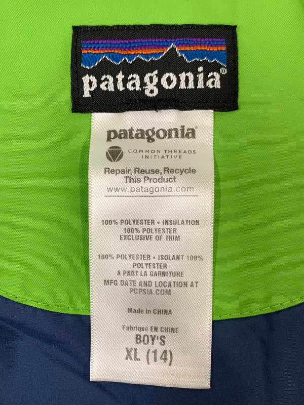 【中古品】【キッズ】 patagonia パタゴニア 11AW BOY'S SNOW FLYER JACKET 68500FA11 ボーイズ スノーフライヤージャケット アウター 144-260222-kk-13-min サイズ：BOY'S XL カラー：ライトグリーン 万代Net店