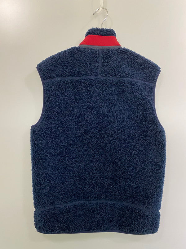 【中古品】【メンズ】 patagonia パタゴニア 17AW CLASSIC RETRO-X VEST 23048FA17 クラシック レトロX ベスト ライトアウター フリースベスト 144-260214-kk-26-min サイズ：S カラー：ネイビー 万代Net店