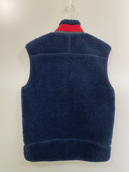 【中古品】【メンズ】 patagonia パタゴニア 17AW CLASSIC RETRO-X VEST 23048FA17 クラシック レトロX ベスト ライトアウター フリースベスト 144-260214-kk-26-min サイズ：S カラー：ネイビー 万代Net店