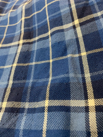 【中古品】【メンズ】 L.L.Bean エルエルビーン FLEECE LINER CHECK SHIRT フリース ライナー チェック シャツ メンズ トップス 144-260220-em-46-min サイズ：L カラー：ブルー 万代Net店