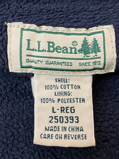 【中古品】【メンズ】 L.L.Bean エルエルビーン FLEECE LINER CHECK SHIRT フリース ライナー チェック シャツ メンズ トップス 144-260220-em-46-min サイズ：L カラー：ブルー 万代Net店
