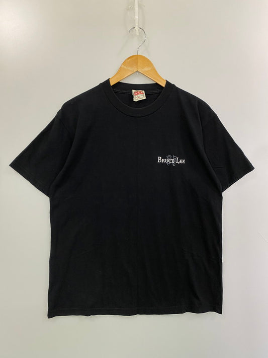 【中古品】【メンズ】 USED ユーズド DRAGON'S SHADOW TEE BRUCE LEE ブルース・リー ドラゴンズ シャドウ 半袖 Tシャツ メンズ トップス 146-260220-em-49-min サイズ：M カラー：ブラック 万代Net店
