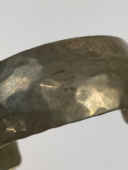 【中古品】【メンズ】 VISVIM ビズビム SILVER HAMMERED TEXTURE BANGLE VINTAGE MEXICAN BANGLE メキシカン バングル アクセサリー 192-260203-AS-28-min カラー：シルバー 万代Net店