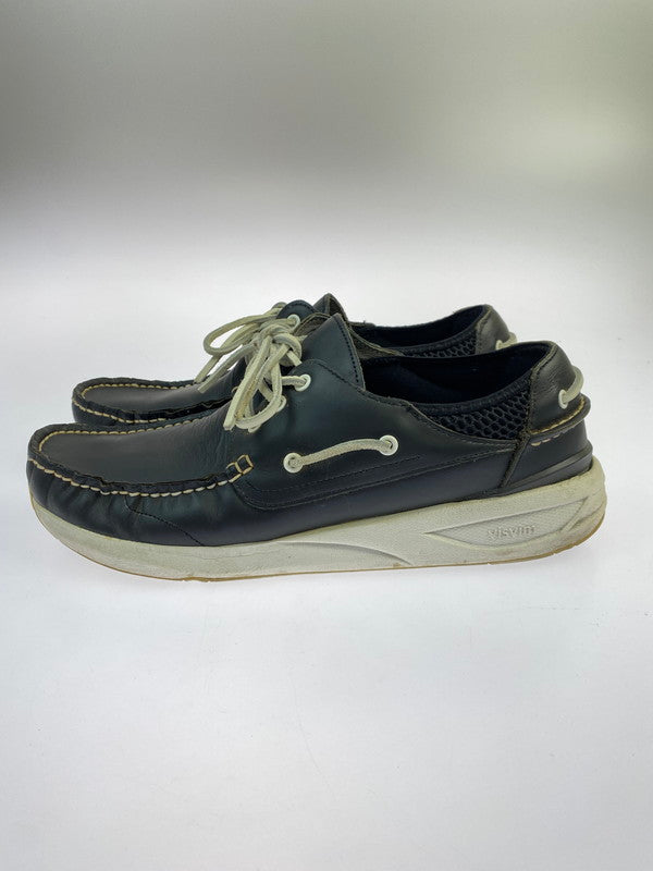 【中古品】【メンズ】 VISVIM ビズビム HOCKNEY M BK M95 ホックニー デッキシューズ メンズ シューズ 靴 165-260202-em-41-min サイズ：US9.5 カラー：ブラック 万代Net店