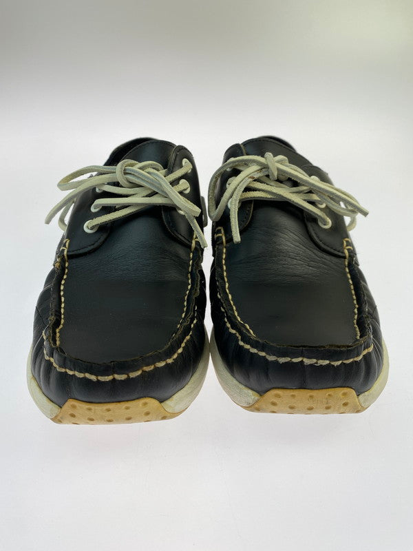 【中古品】【メンズ】 VISVIM ビズビム HOCKNEY M BK M95 ホックニー デッキシューズ メンズ シューズ 靴 165-260202-em-41-min サイズ：US9.5 カラー：ブラック 万代Net店