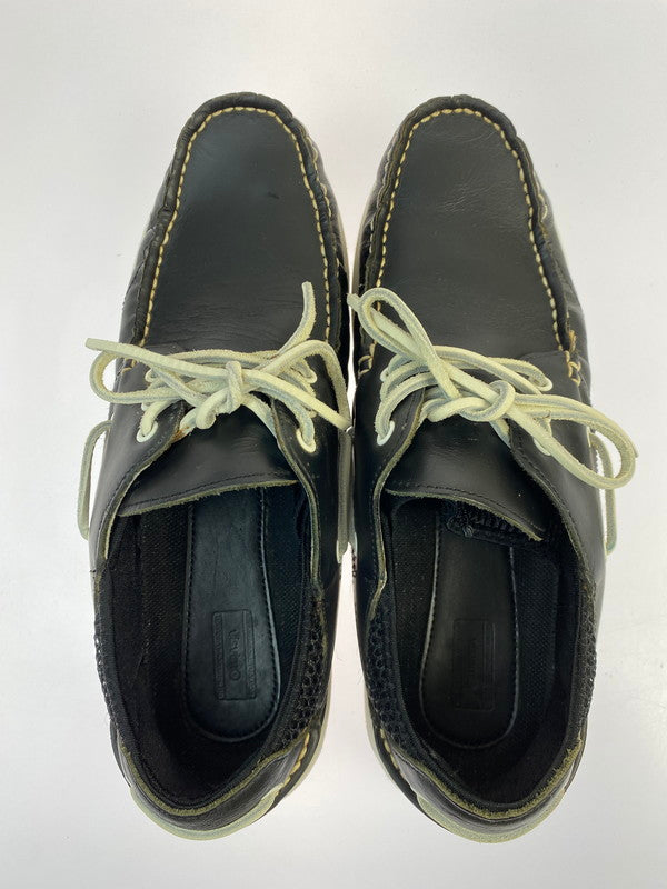 【中古品】【メンズ】 VISVIM ビズビム HOCKNEY M BK M95 ホックニー デッキシューズ メンズ シューズ 靴 165-260202-em-41-min サイズ：US9.5 カラー：ブラック 万代Net店