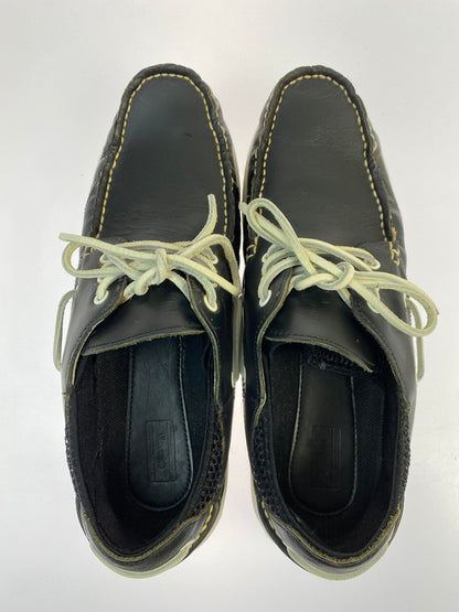 【中古品】【メンズ】 VISVIM ビズビム HOCKNEY M BK M95 ホックニー デッキシューズ メンズ シューズ 靴 165-260202-em-41-min サイズ：US9.5 カラー：ブラック 万代Net店