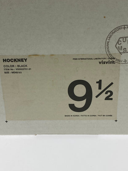 【中古品】【メンズ】 VISVIM ビズビム HOCKNEY M BK M95 ホックニー デッキシューズ メンズ シューズ 靴 165-260202-em-41-min サイズ：US9.5 カラー：ブラック 万代Net店