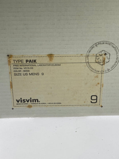 【中古品】【メンズ】 VISVIM ビズビム PAIK SHOES V016-03 シューズ スウェード スニーカー メンズ 靴 165-260202-em-42-min サイズ：US9 カラー：ベージュ 万代Net店