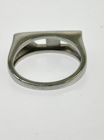 【中古品】【メンズ】 DIESEL ディーゼル DX1629040 D LOGO RING リング 指輪 192-260207-zi-34-min カラー：シルバー 22号 万代Net店