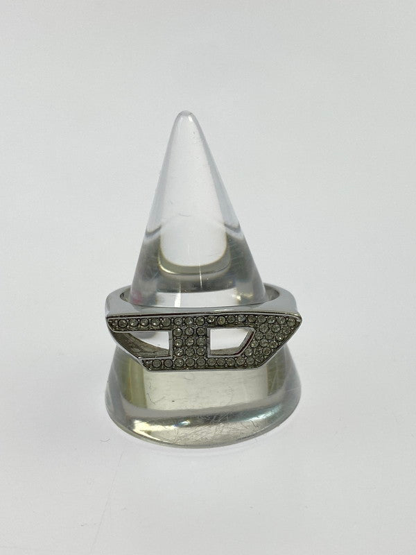 【中古品】【メンズ】 DIESEL ディーゼル DX1629040 D LOGO RING リング 指輪 192-260207-zi-34-min カラー：シルバー 22号 万代Net店