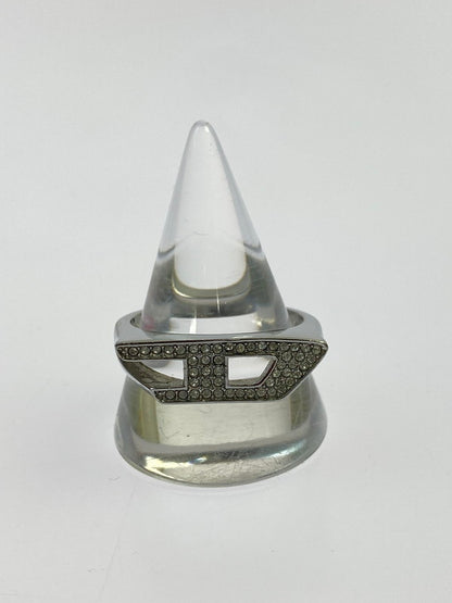 【中古品】【メンズ】 DIESEL ディーゼル DX1629040 D LOGO RING リング 指輪 192-260207-zi-34-min カラー：シルバー 22号 万代Net店