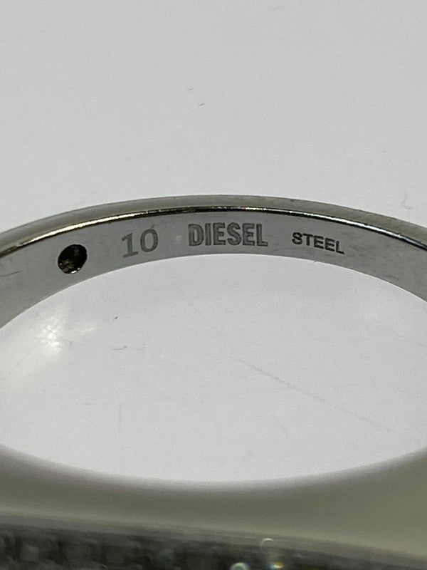 【中古品】【メンズ】 DIESEL ディーゼル DX1629040 D LOGO RING リング 指輪 192-260207-zi-34-min カラー：シルバー 22号 万代Net店