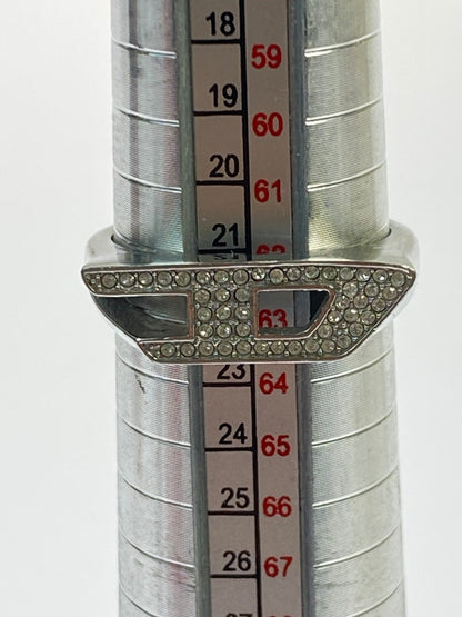 【中古品】【メンズ】 DIESEL ディーゼル DX1629040 D LOGO RING リング 指輪 192-260207-zi-34-min カラー：シルバー 22号 万代Net店