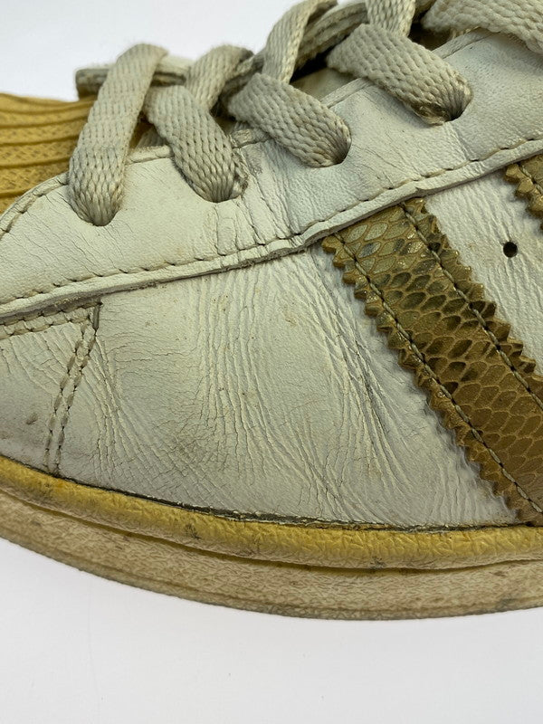 【現状渡し品】【メンズ】 adidas アディダス SUPER STAR SNAKE 672723 スーパースター スネーク スニーカー 靴 161-260130-jt-22-min サイズ：US 10 28.0cm カラー：ホワイト 万代Net店