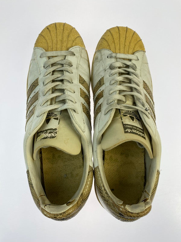 【現状渡し品】【メンズ】 adidas アディダス SUPER STAR SNAKE 672723 スーパースター スネーク スニーカー 靴 161-260130-jt-22-min サイズ：US 10 28.0cm カラー：ホワイト 万代Net店