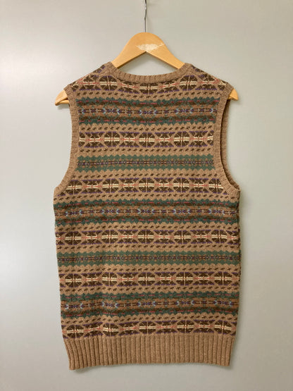 【中古品】【メンズ】 POLO GOLF RALPH LAUREN ポロゴルフ ラルフローレン 90's WOOL KNIT VEST 90年代 ウールニットベスト トップス 146-260201-kk-20-min サイズ：M カラー：ブラウン 万代Net店