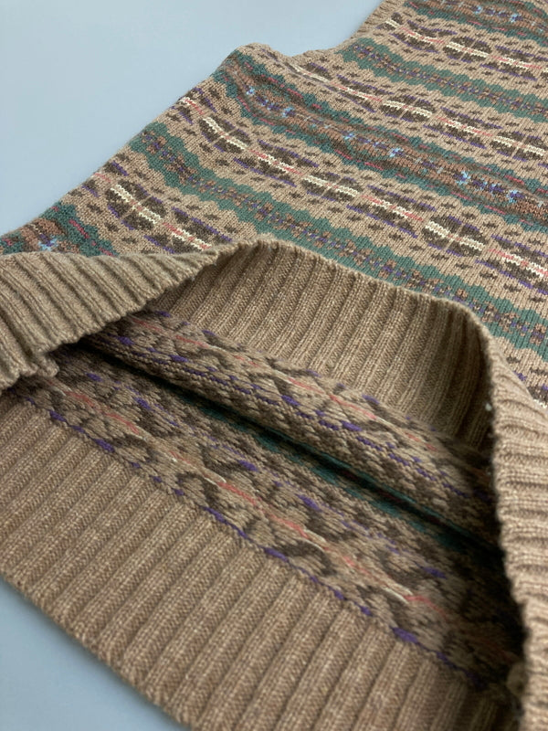 【中古品】【メンズ】 POLO GOLF RALPH LAUREN ポロゴルフ ラルフローレン 90's WOOL KNIT VEST 90年代 ウールニットベスト トップス 146-260201-kk-20-min サイズ：M カラー：ブラウン 万代Net店