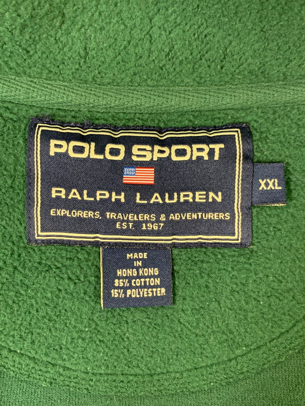 【中古品】【メンズ】 POLO SPORTS ポロスポーツ L/S FLEECE SHIRT ロングスリーブ フリースシャツ 長袖 トップス 146-260222-kk-11-min サイズ：XXL カラー：グリーン 万代Net店