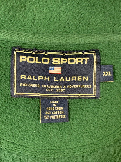 【中古品】【メンズ】 POLO SPORTS ポロスポーツ L/S FLEECE SHIRT ロングスリーブ フリースシャツ 長袖 トップス 146-260222-kk-11-min サイズ：XXL カラー：グリーン 万代Net店