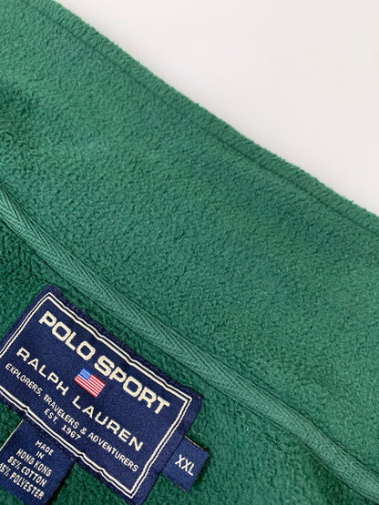 【中古品】【メンズ】 POLO SPORTS ポロスポーツ L/S FLEECE SHIRT ロングスリーブ フリースシャツ 長袖 トップス 146-260222-kk-11-min サイズ：XXL カラー：グリーン 万代Net店