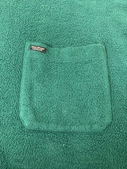 【中古品】【メンズ】 POLO SPORTS ポロスポーツ L/S FLEECE SHIRT ロングスリーブ フリースシャツ 長袖 トップス 146-260222-kk-11-min サイズ：XXL カラー：グリーン 万代Net店