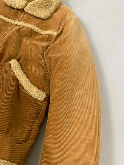 【中古品】【メンズ】 SUGAR CANE シュガーケーン CORDUROY BOA JACKET SC10333 コーデュロイ ボアジャケット アウター 145-260222-kk-12-min サイズ：M カラー：ブラウン 万代Net店