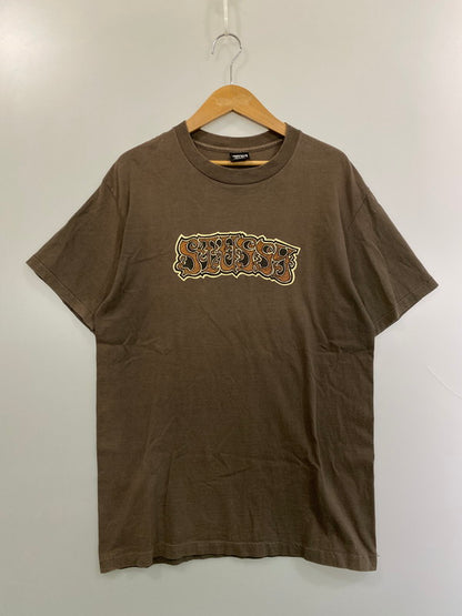 【中古品】【メンズ】 STUSSY ステューシー 80-90's LOGO S/S TEE VINTAGE 80-90年代 ロゴ ショートスリーブ Tシャツ 半袖 トップス ヴィンテージ 142-260131-kk-20-min サイズ：L カラー：グレー系 万代Net店