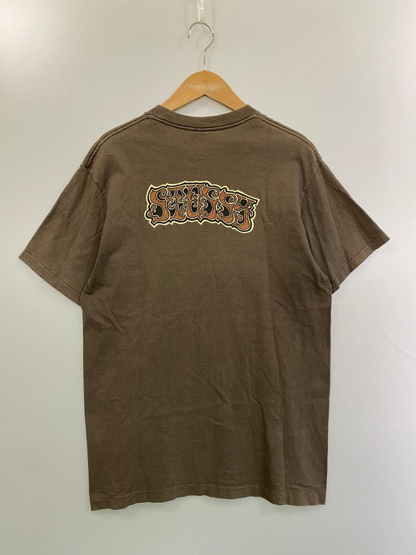 【中古品】【メンズ】 STUSSY ステューシー 80-90's LOGO S/S TEE VINTAGE 80-90年代 ロゴ ショートスリーブ Tシャツ 半袖 トップス ヴィンテージ 142-260131-kk-20-min サイズ：L カラー：グレー系 万代Net店