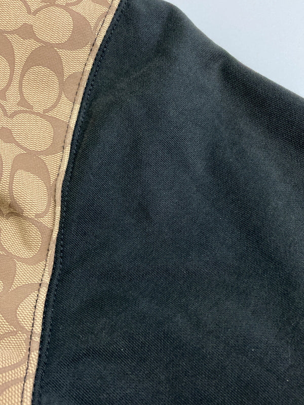 【中古品】【メンズ】 COACH コーチ SIGNATURE HOODIE C7828 シグネチャーフーディー トップス パーカー 141-260201-kk-06-min サイズ：L カラー：ベージュ/ブラック 万代Net店