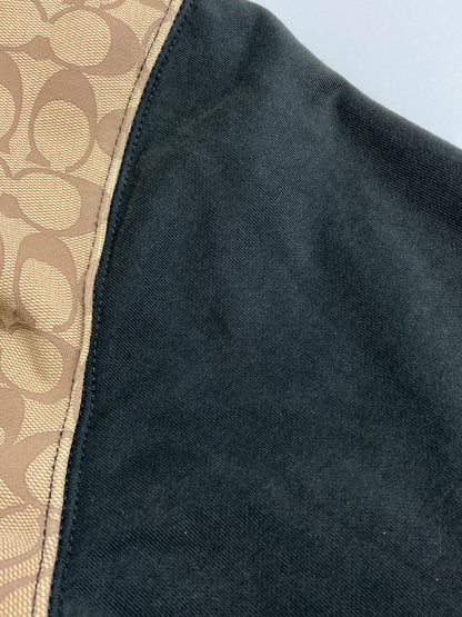 【中古品】【メンズ】 COACH コーチ SIGNATURE HOODIE C7828 シグネチャーフーディー トップス パーカー 141-260201-kk-06-min サイズ：L カラー：ベージュ/ブラック 万代Net店