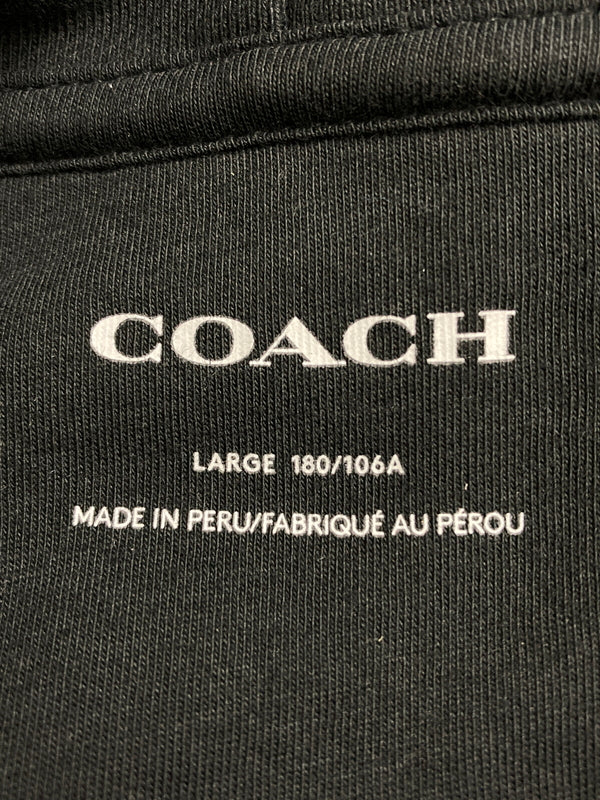 【中古品】【メンズ】 COACH コーチ SIGNATURE HOODIE C7828 シグネチャーフーディー トップス パーカー 141-260201-kk-06-min サイズ：L カラー：ベージュ/ブラック 万代Net店
